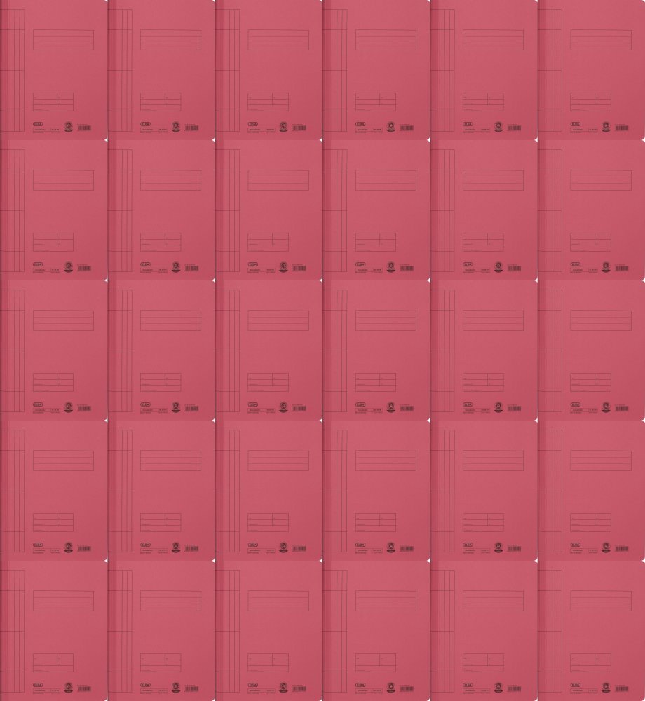 100x Skoroszyt kartonowy bez oczek Elba, A4, do 100 kartek, 250g/m2, czerwony