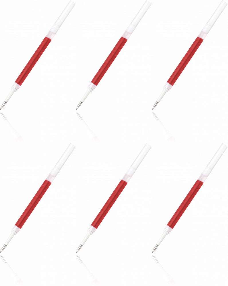 6x Wkład wymienny Pentel EnerGel LR7, 0.7mm czerwony