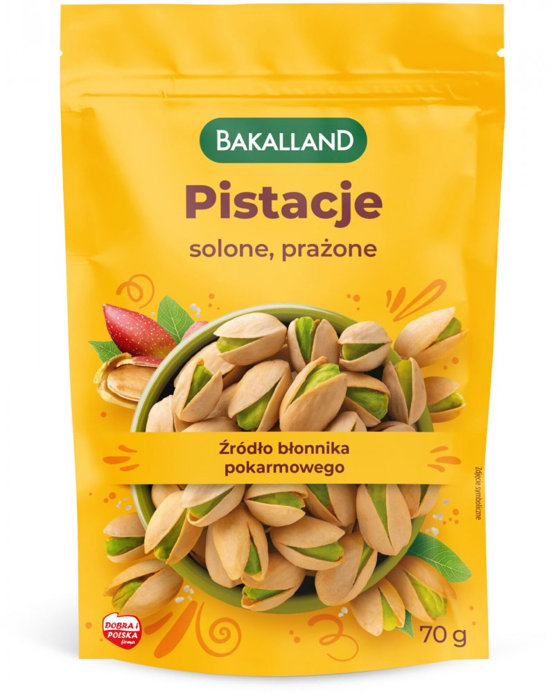 Pistacje prażone solone Bakalland, 70g