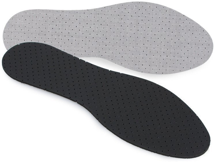 Wkładki do butów Sulpo, z węglem aktywnym, przeciwpotne, rozmiar 44, szaro-czarny