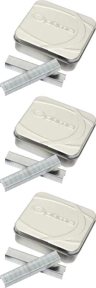 3x Zszywki Rapid Optima HD70, do zszywaczy elektrycznych, 2500 sztuk, srebrny