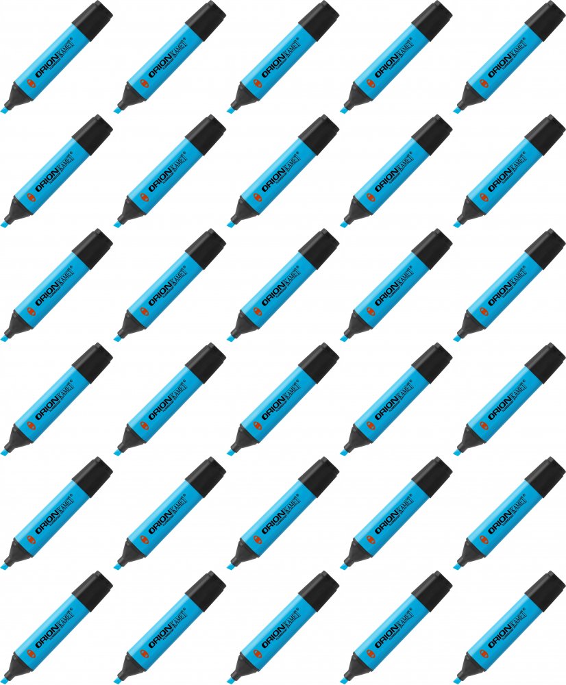 36x Zakreślacz Kamet, Orion, ścięta, niebieski