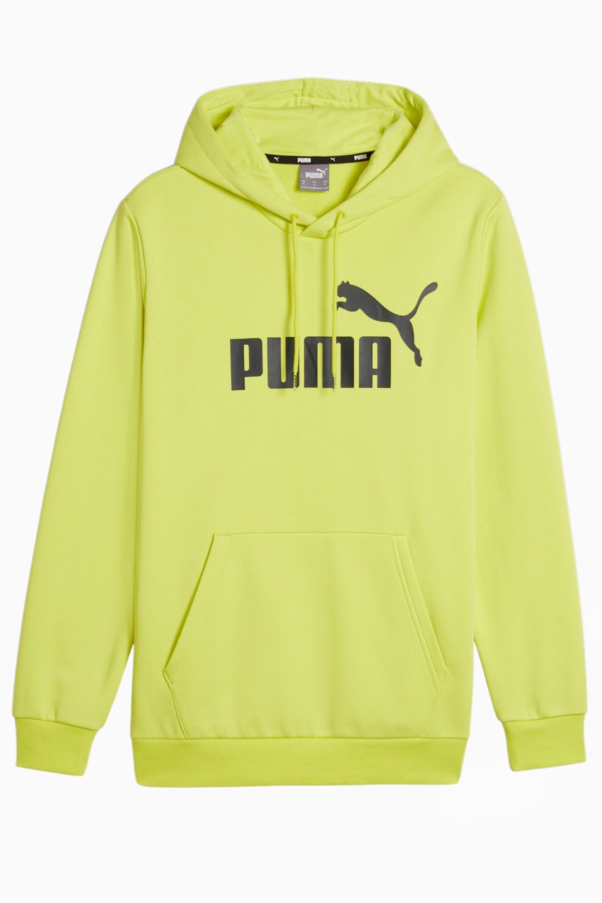 Bluza z kapturem Puma Essentials Big Logo - Limonkowy