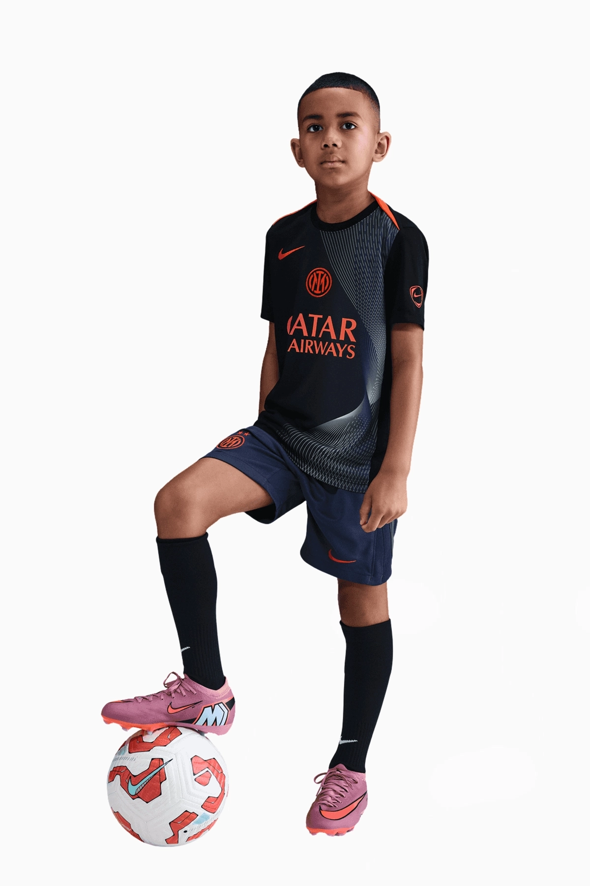 Koszulka Nike Inter Mediolan 25/26 Academy Pro Junior - Czarny