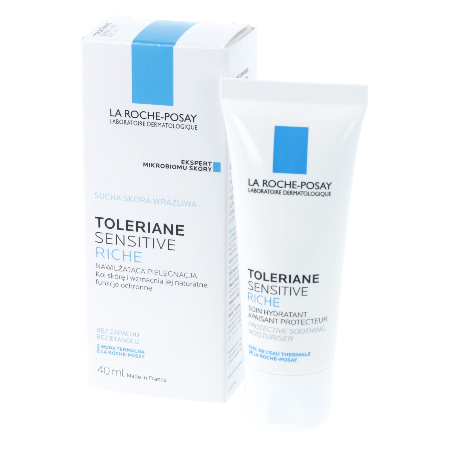 La roche-posay toleriane sensitive riche - krem do suchej skóry wrażliwej, 40 ml