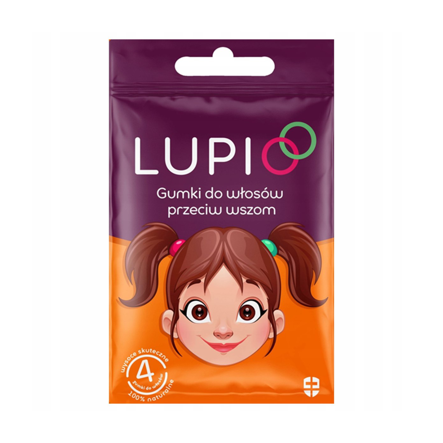 Lupio - gumki do włosów przeciw wszom, 4 sztuki