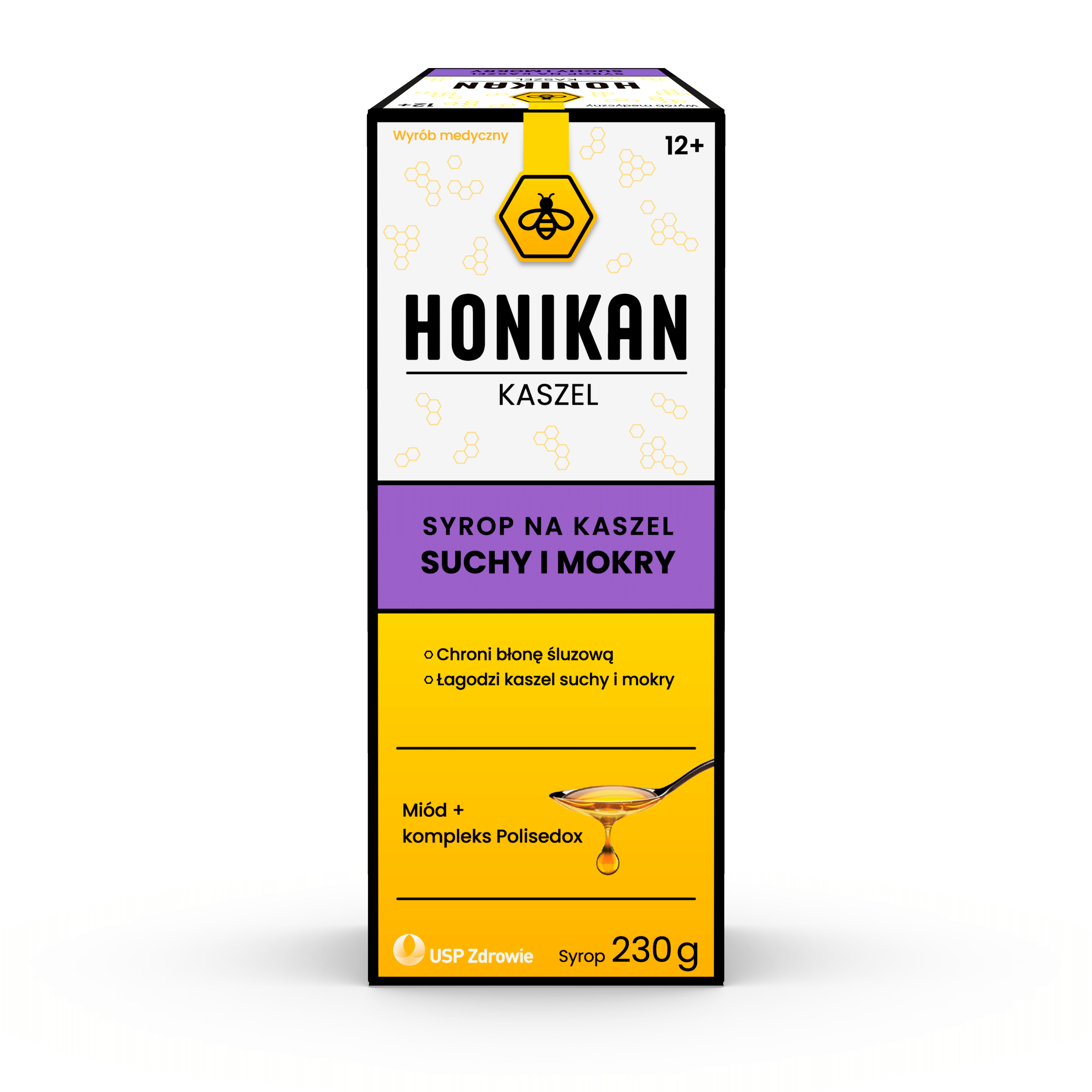Honikan - kaszel, syrop na kaszel suchy i mokry, 230 g