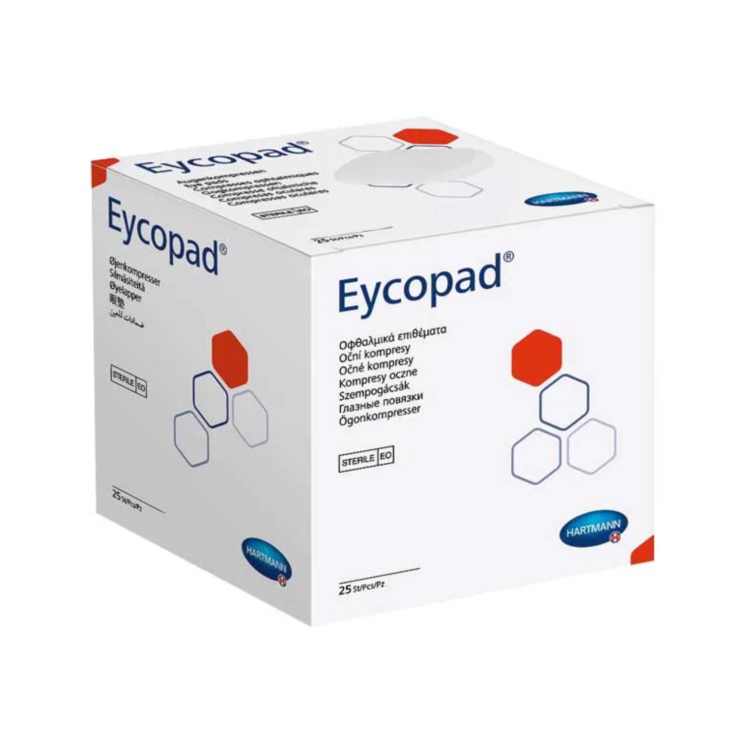 Eycopad - kompres oczny, jałowy, 56 mm x 70 mm, 25 sztuk