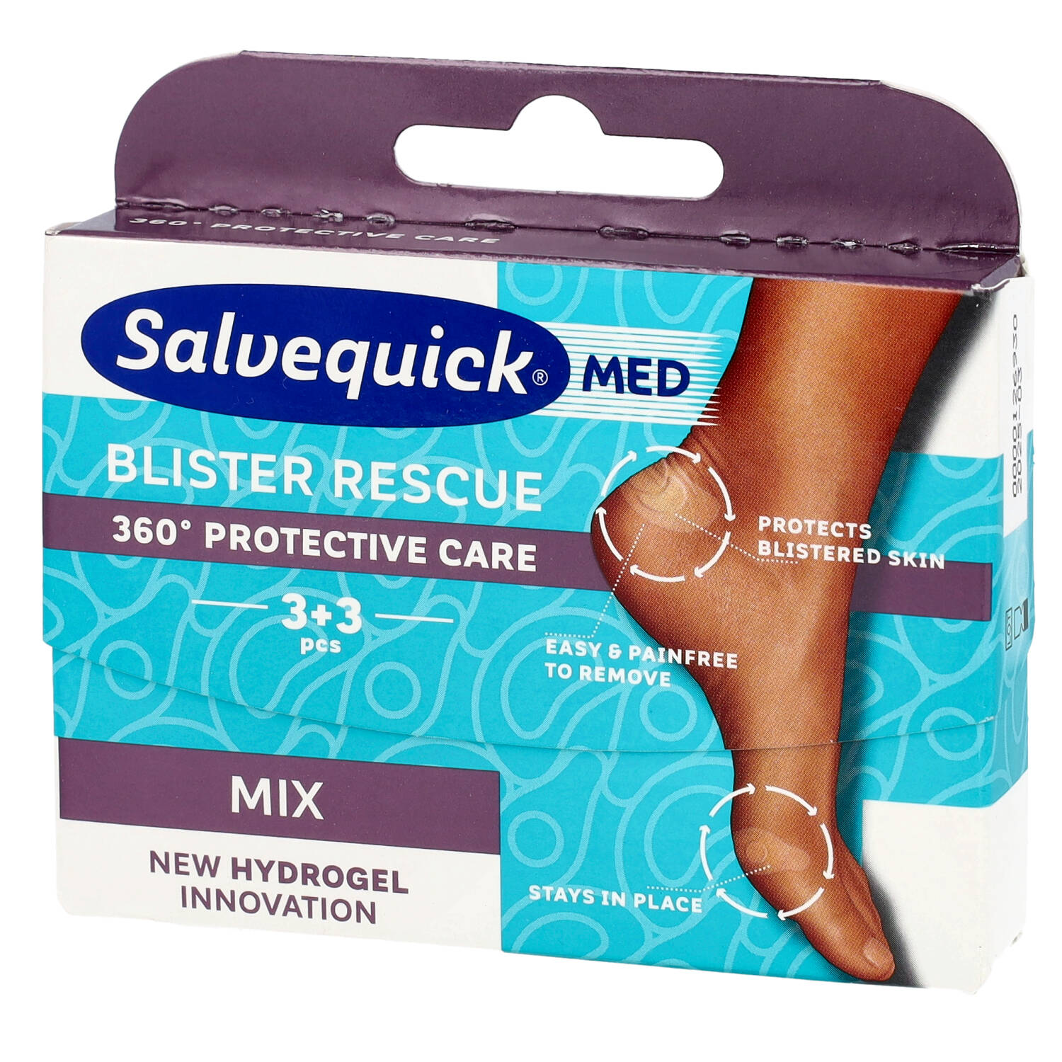 Salvequick med - blister rescue plastry na pęcherze mix, 6 sztuk