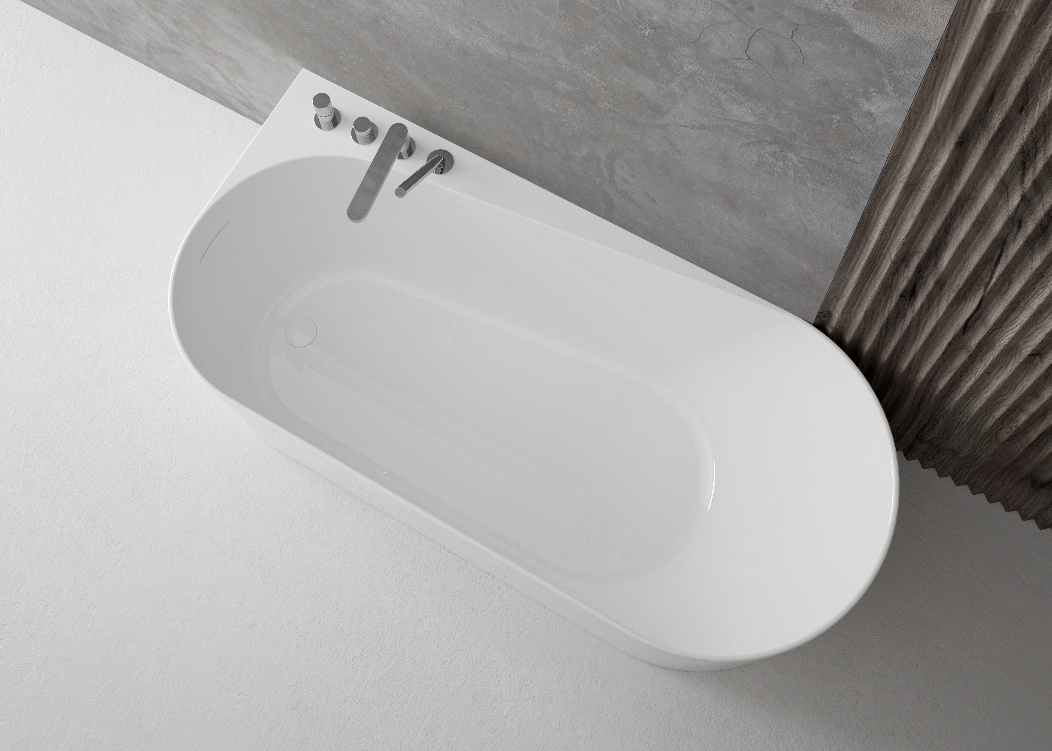 Ksuro 04 wanna wolnostojąca 170x78 cm lewa akrylowa biała 32008000 - Wysyłka w 24h