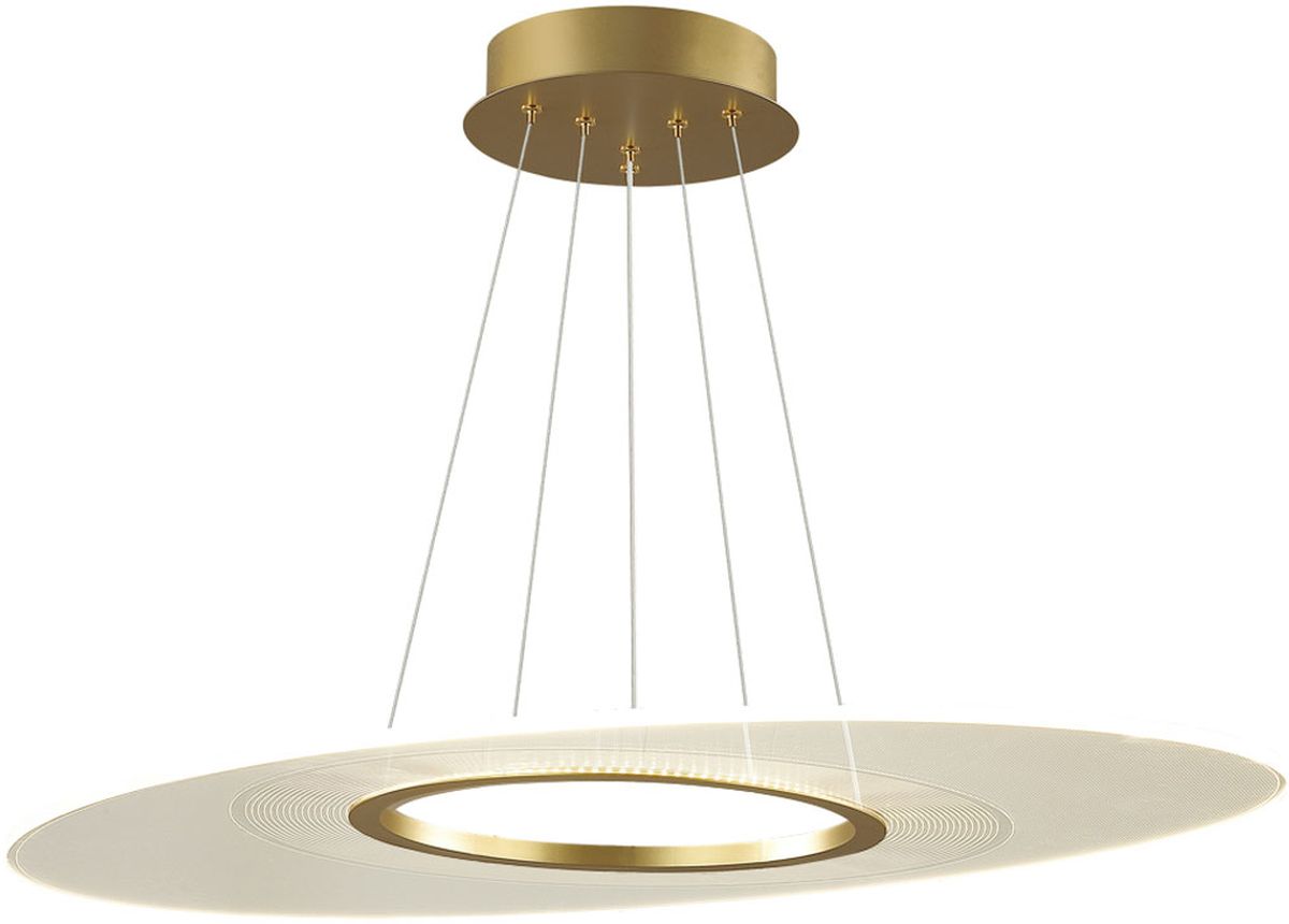 Altavola Design Eclipse lampa wisząca 1x złoty/przezroczysty LA116/P1_97_3k_gold