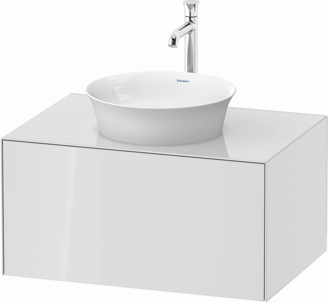 Duravit White Tulip szafka 80 cm podumywalkowa wisząca biały wysoki połysk WT497508585
