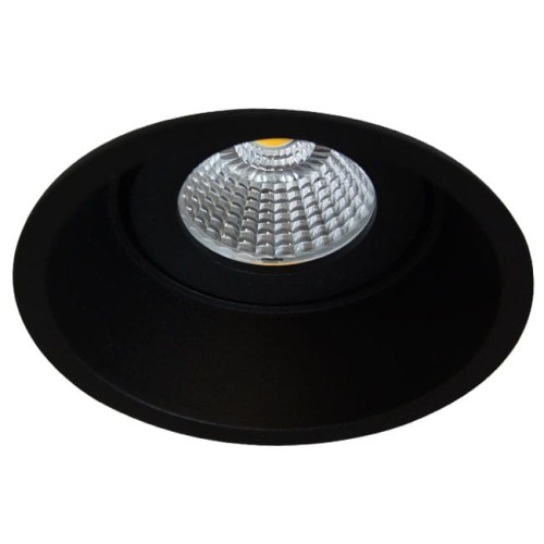 Unilight lampa do zabudowy 1x10W czarna ULAC167+ULAC208/210+32588