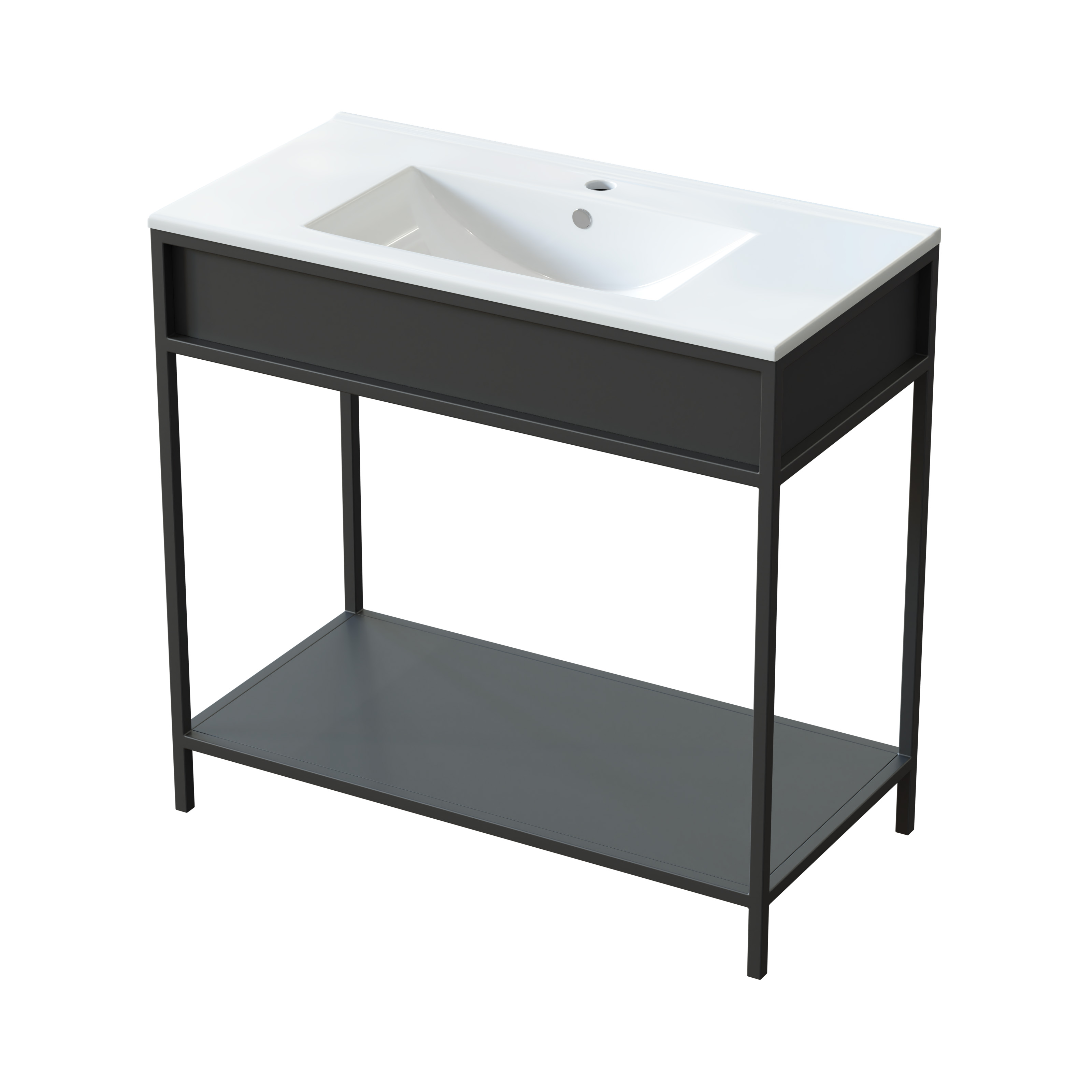 Uptrend Neva umywalka 90x46 cm meblowa prostokątna biały połysk UP4530-900 - Wysyłka w 24h