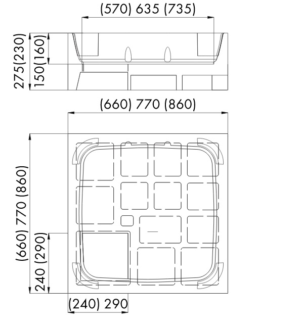 Schedpol Stabilsound nośnik styropianowy do brodzika 90 cm 2.004