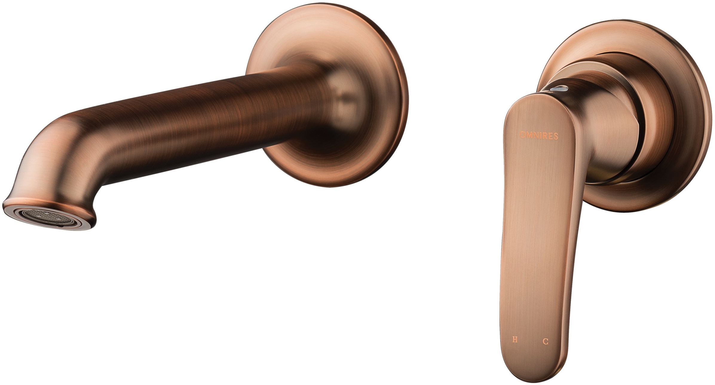 Omnires Art Deco bateria umywalkowa podtynkowa miedź antyczna AD5115ORB