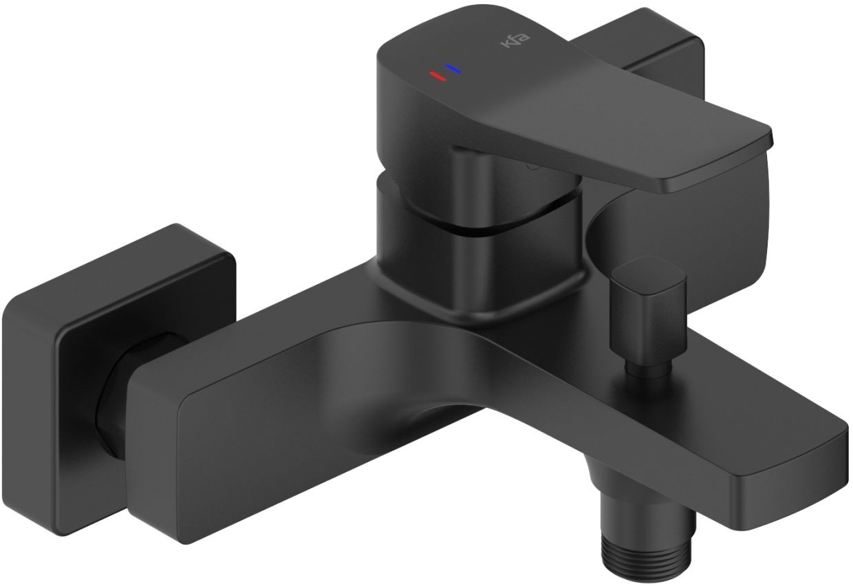 KFA Armatura Malaga bateria wannowo-prysznicowa ścienna czarna 4524-010-81