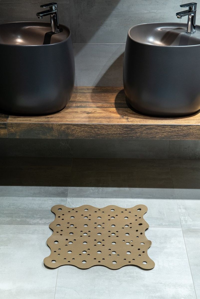 AWD Interior mata antypoślizgowa 51x51 cm brązowa AWD02091486