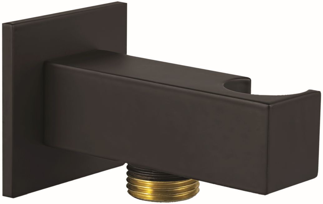 Paffoni przyłącze kątowe z uchwytem czarny mat ZSUP032NO