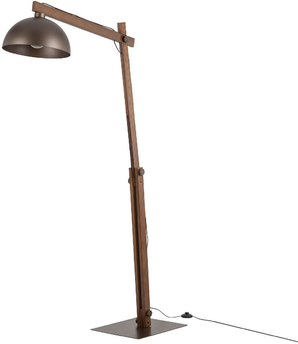 TK Lighting Oslo lampa stojąca 1x15W brązowy 6319
