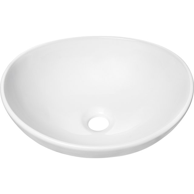 COMAD Umywalka nablatowa LOLA 40,5 ceramiczna biała