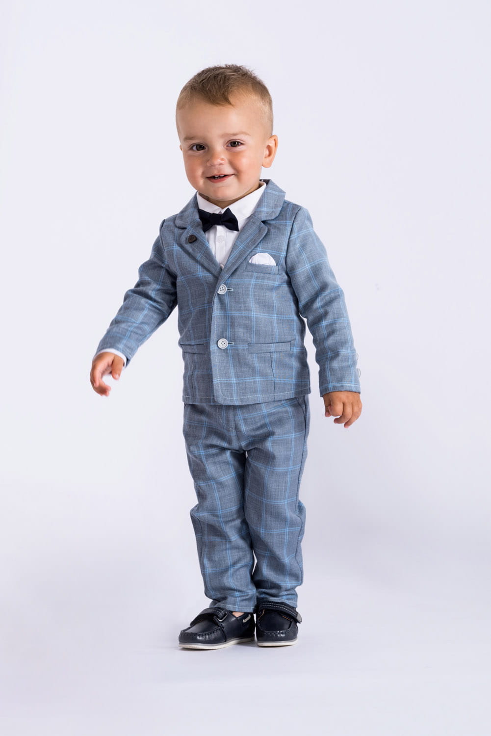 LaFerio Milano Garnitur jasny do chrztu dla chłopca