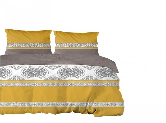 Pościel satynowa GRENO Gold Collection 140x200 wz. Versus