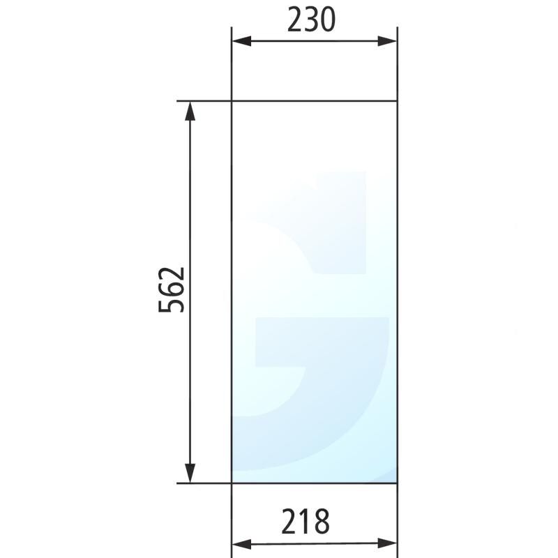 Szyba dzielona prawa i lewa Steyr 1-34-171-082