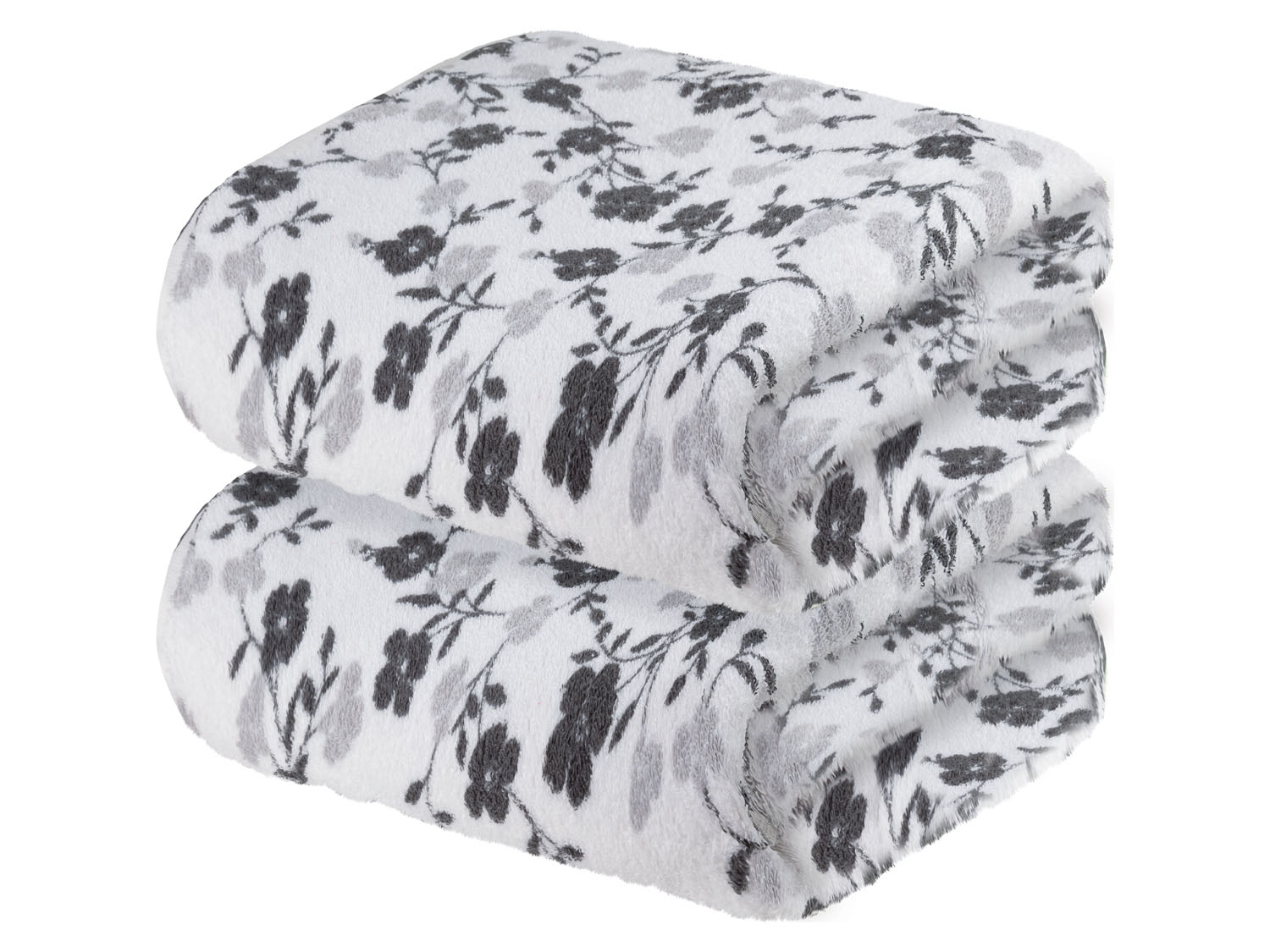 Livarno home Ręczniki frotté, 50 x 100 cm, 2 sztuki Wzór w kwiaty