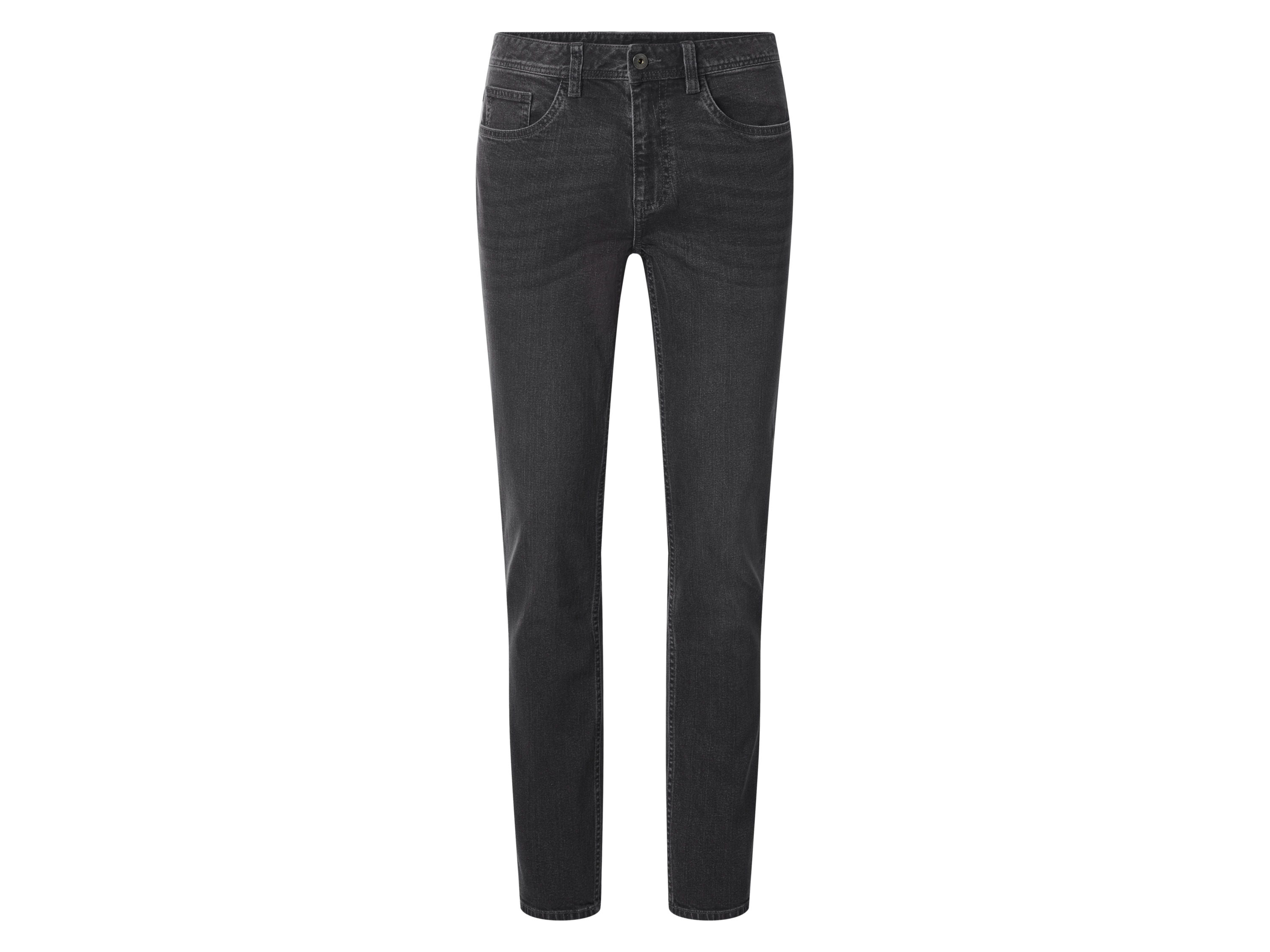 esmara Men Jeansy męskie slim fit z bawełną Szary, 52 36/32