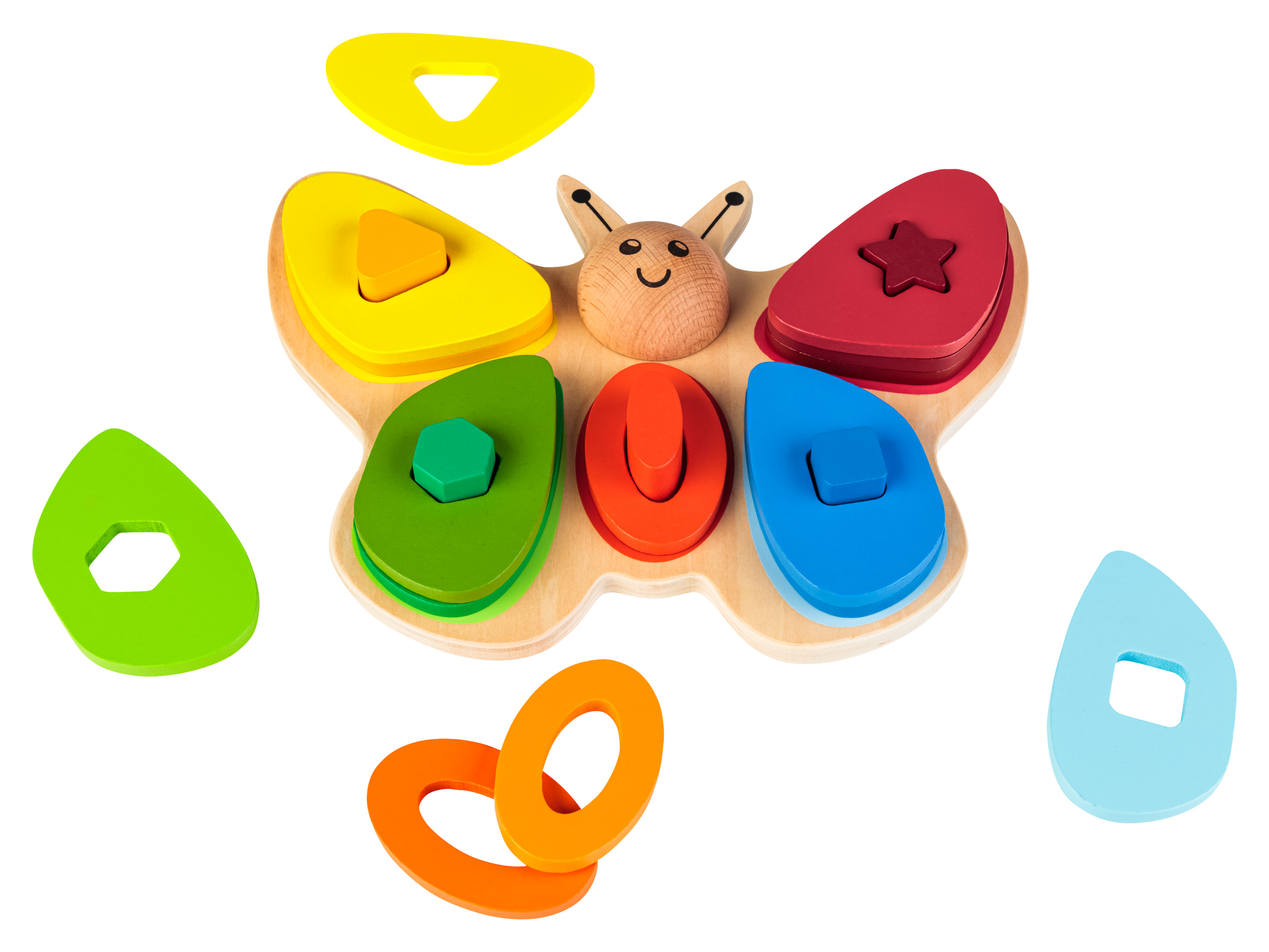 Playtive Zabawka motoryczna, z drewna Motyle