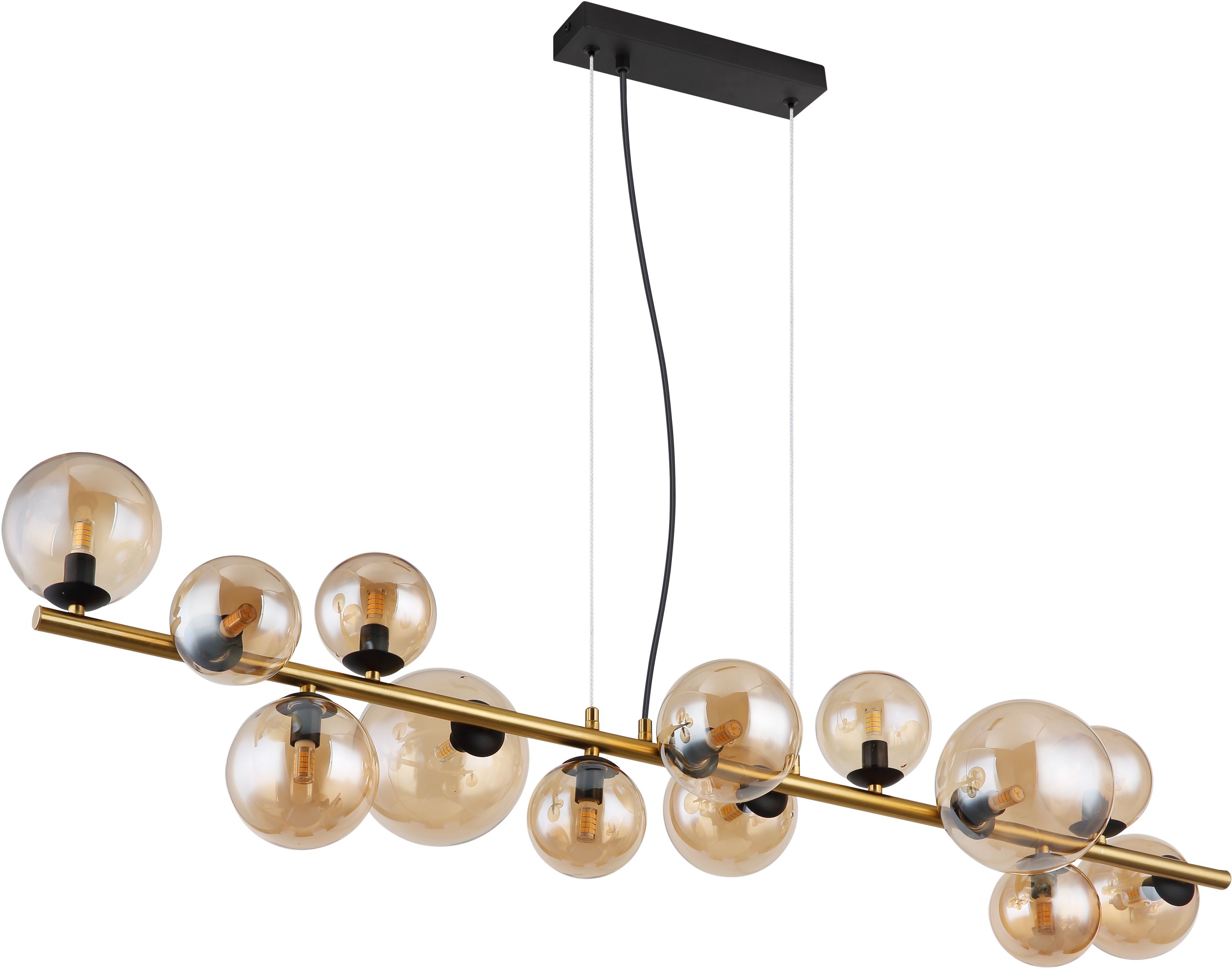 Darmowa Dostawa - Lampa wisząca powyżej 6x3.5 W czarny Globo Lighting Riha 5613513H