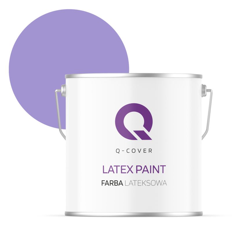 Farba Lateksowa Do Ścian i Sufitów Q-Cover Fioletowy H2733 Głęboki Mat 5L