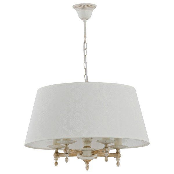 Lampa wisząca Alfa Roksana 5364 biała styl klasyczny 5xE14 x 10W 1 szt.