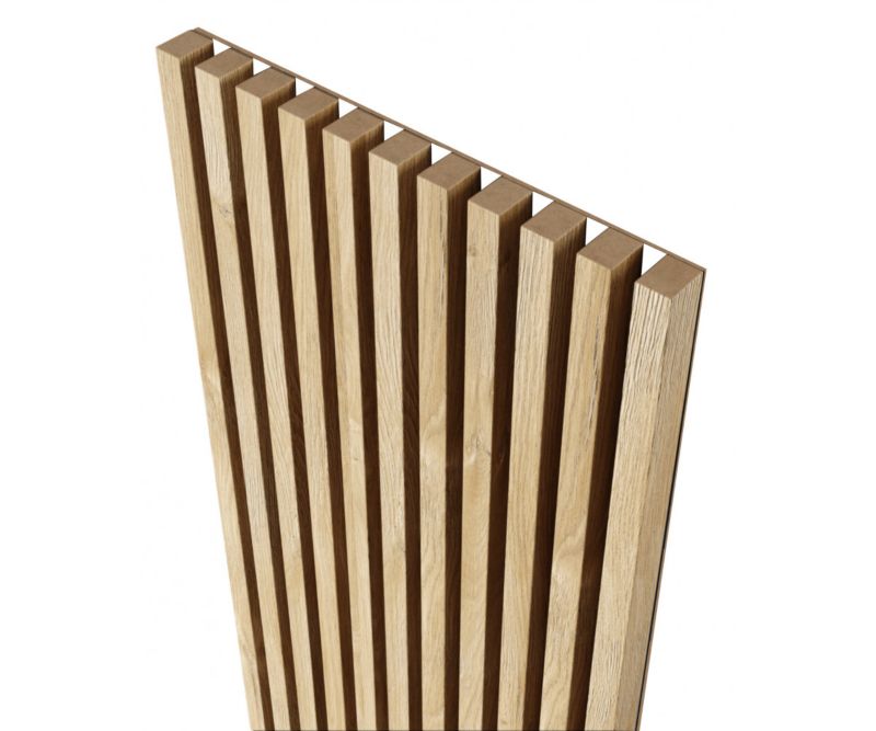 Lamele na białej płycie 18,5 x 275 cm Mebano PRO dąb naturalny grandson 4 szt.