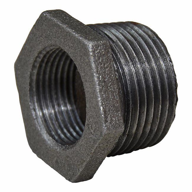 Złączka nakrętno-wkrętna 3/4" x 1/2" czarna