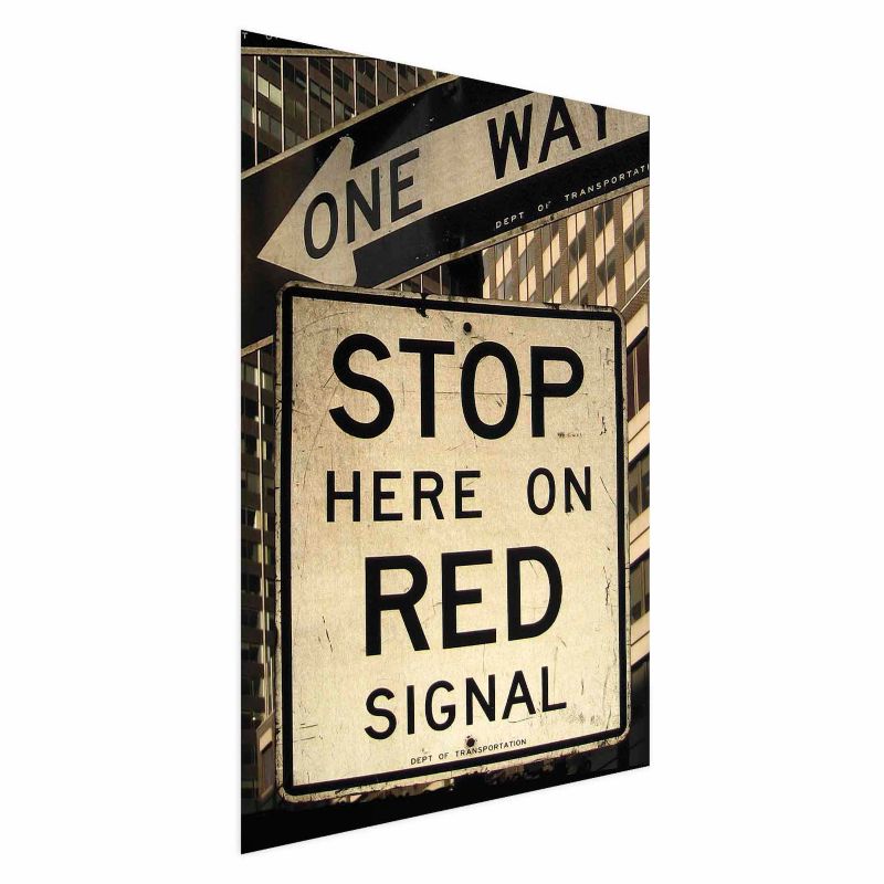 Plakat Artgeist Znaki drogowe 40x60 cm bez ramy bez marginesu 1 szt