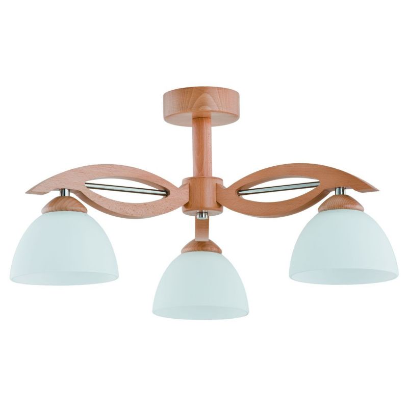 Lampa sufitowa Alfa EMIR biała chromowana 3xE27x15W wym:28,5x53x53cm IP20 -1 szt.