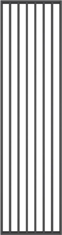 Ścianka lamelowa 58 x 275 cm grafitowa