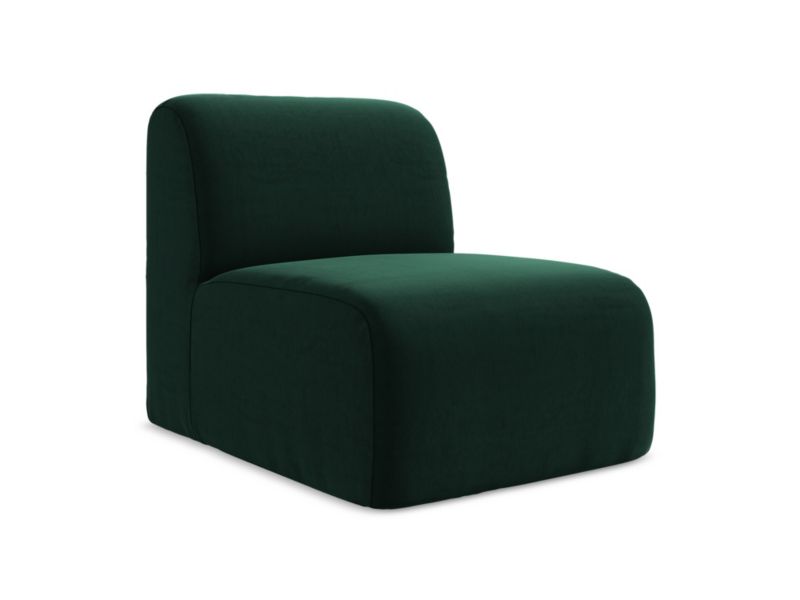 Moduł LaMiaSofa CERVO z tkaniny welwetowej 70x94 cm butelkowa zieleń 1 szt.