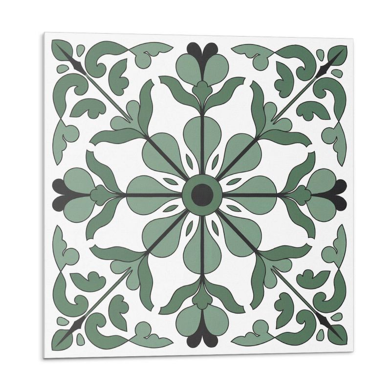 Kafelki samoprzylepne Wallfluent 20x20 cm Symetryczny motyw roślinny w eleganckim wydaniu 20 szt.