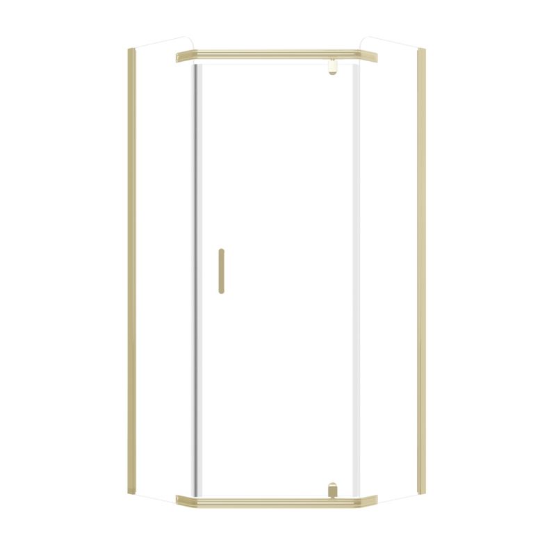 Kabina prysznicowa SEVANTE NEPER 90x90 pięciokątna składana złota 1 szt.