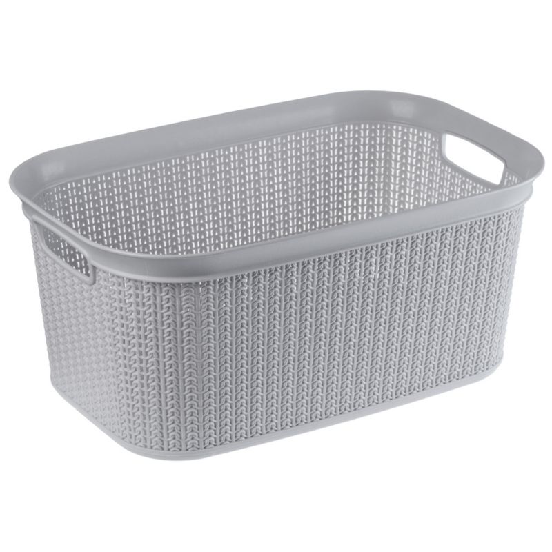 Kosz Na Pranie KADAX Bieliznę Pojemnik Pudło 27L Szary 1 szt.