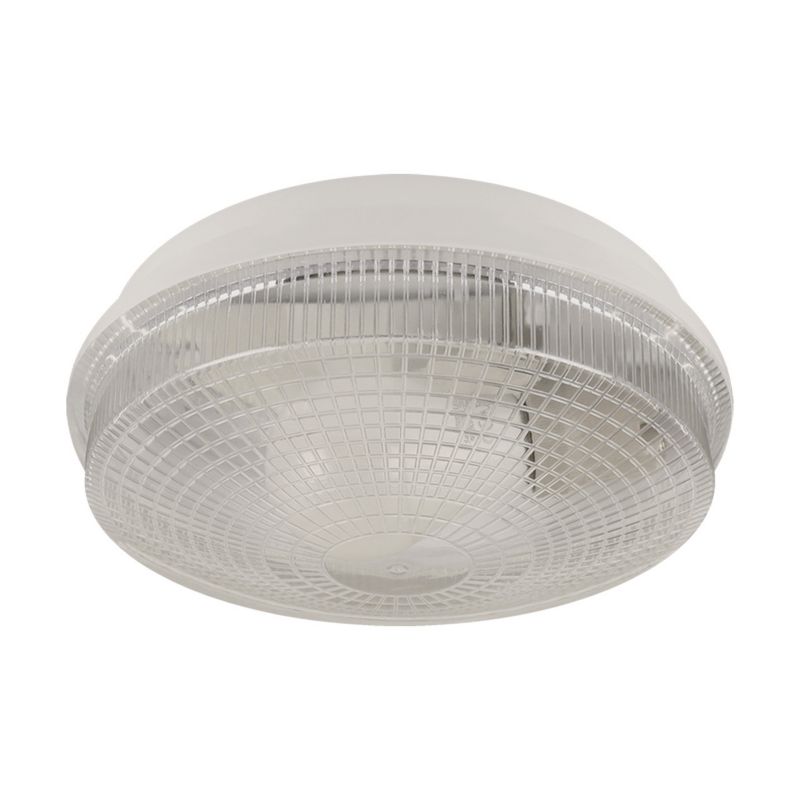 Lampa sufitowa zewnętrzna Struhm Monte biała okrągła 1 x E27 x 20W IP65 wym: 8,5 x 23 x 23 cm - 1 szt.