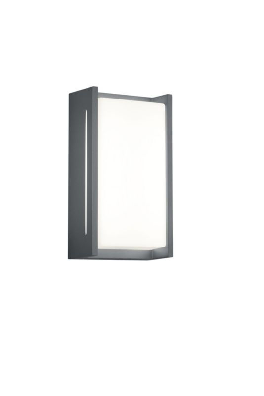 Kinkiet ścienny zewnętrzny Trio Indus antracytowo-biały LED 8.5W 3000K 850lm IP54 wym: 23,2 x 12,9 x 12,9 cm aluminium - 1 szt.