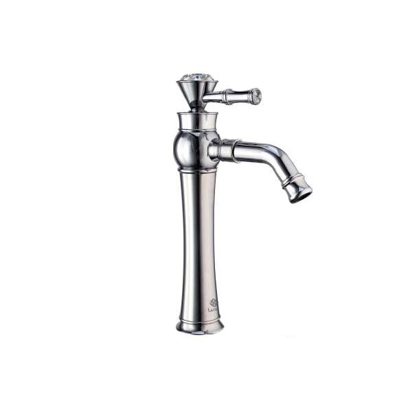 Bateria umywalkowa Lauferi CLARINE stojąca mosiężna srebrny chrom retro 1 szt.