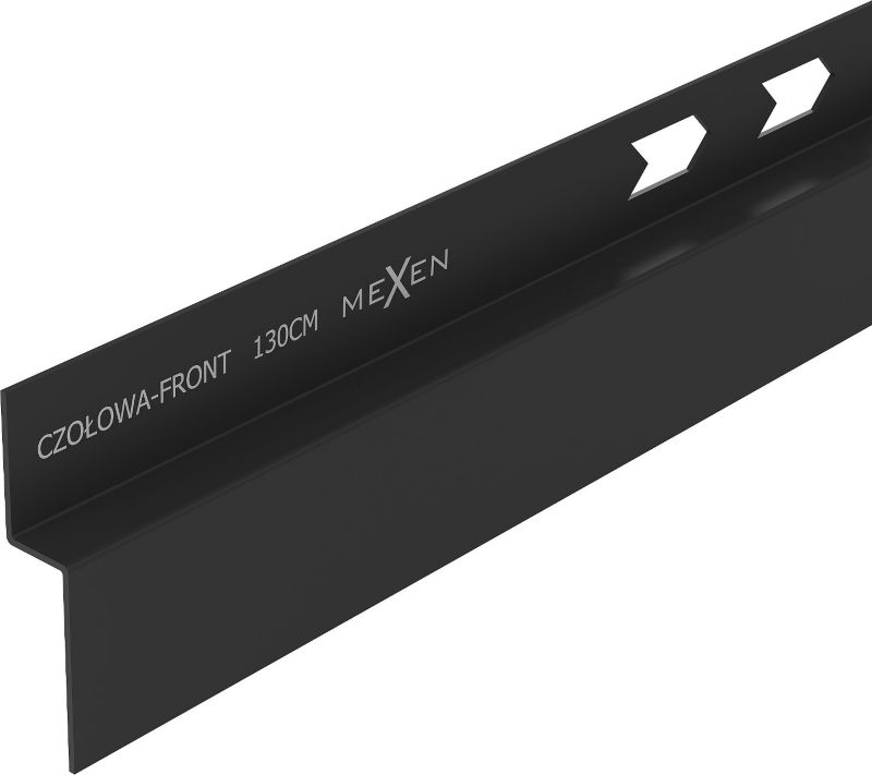 Listwa brodzikowa czołowa Mexen Line-B czarna 130 cm 1 szt.