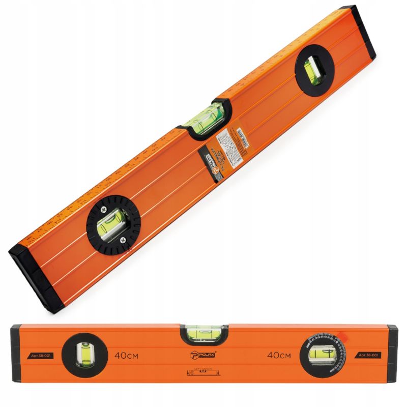 Poziomnica Polax aluminiowa 3 libelki 400mm 1 szt.