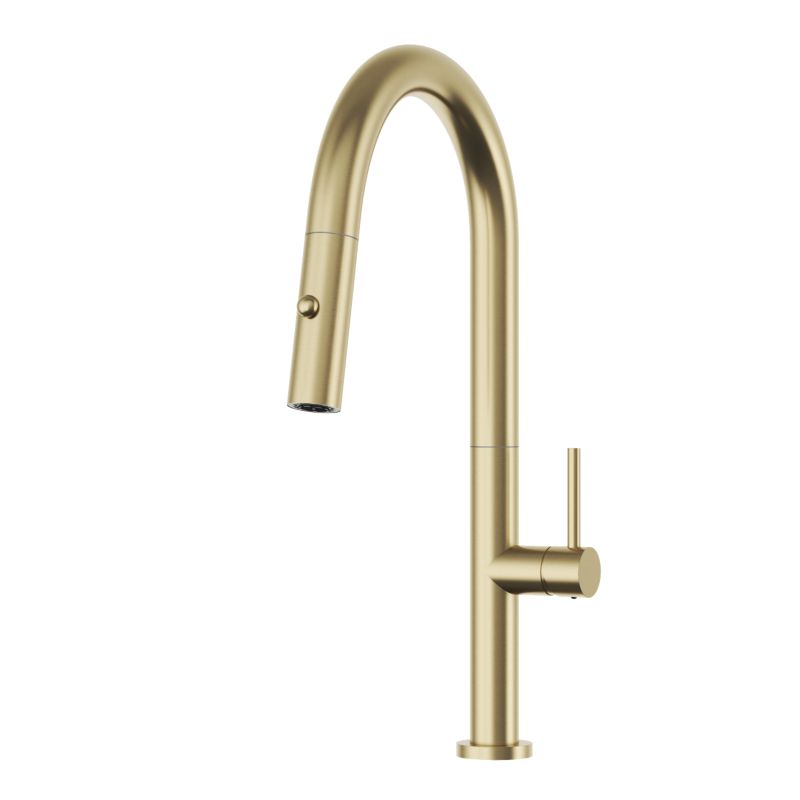 Bateria kuchenna złoto szczotkowane Granitan livia z wyciągana wylewka Kran 360 2 funkcje stojąca 1 szt.