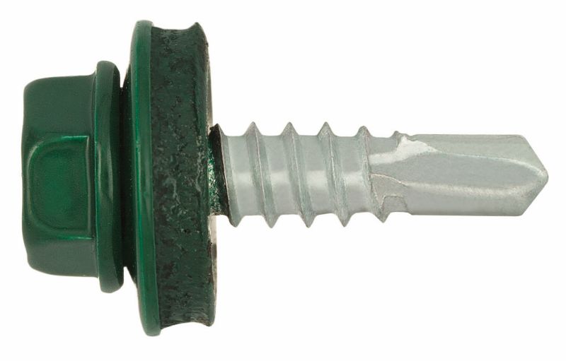 Wkręty samowiercące Diall 4,8 x 19 mm ocynkowane zielone 20 szt.